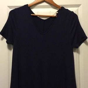 Navy maxi dress